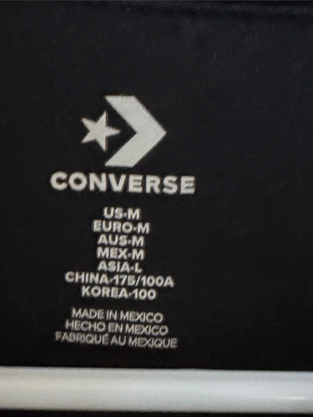 Converse Black Short-Sleeve Pocket Tee with Colorful Patch